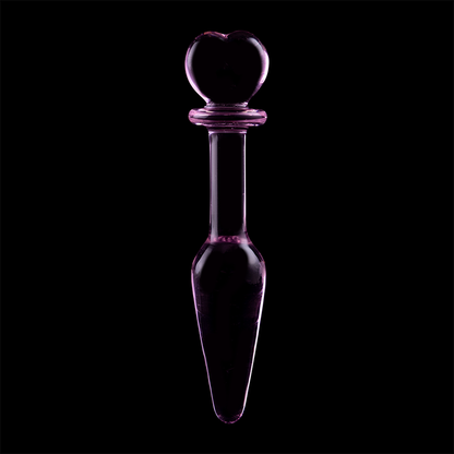 NEBULA SERIES BY IBIZA - MODEL 7 ANAL PLUG BOROSILICATE GLASS CLEAR 13.5 CM -O- 3 CM