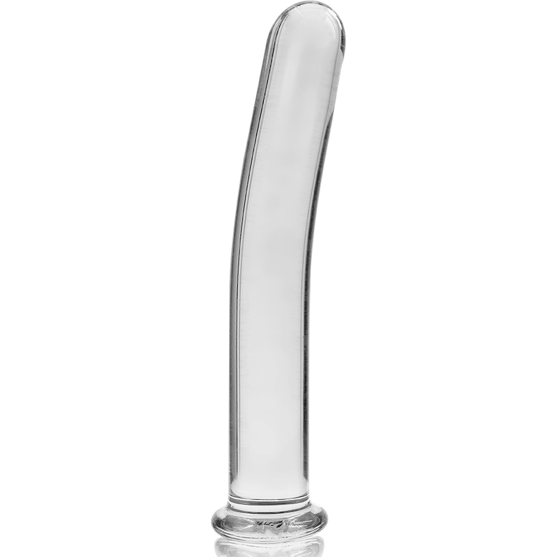 NEBULA SERIES BY IBIZA - MODEL 8 DILDO BOROSILICATE GLASS CLEAR 14.5 CM -O- 2 CM