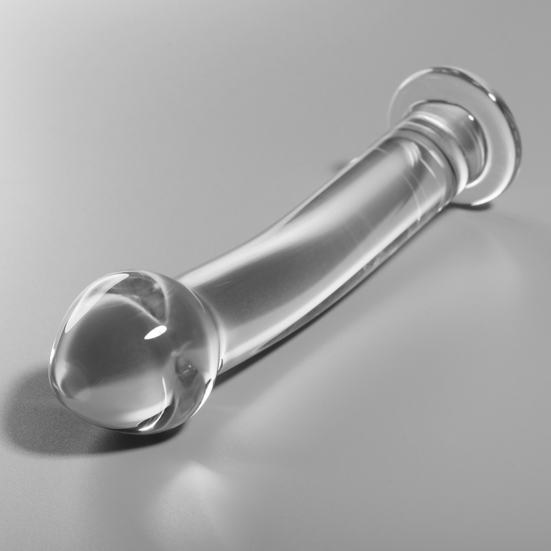 SERIE NEBULA DE IBIZA - MODELO 11 DILDO CRISTAL BOROSILICATO TRANSPARENTE 16 CM -O- 3 CM