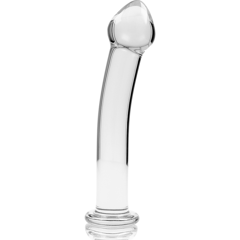 SERIE NEBULA DE IBIZA - MODELO 11 DILDO CRISTAL BOROSILICATO TRANSPARENTE 16 CM -O- 3 CM