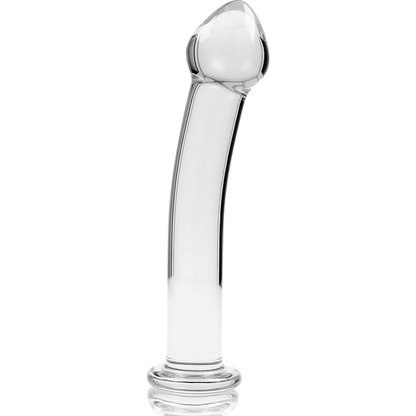 SERIE NEBULA DE IBIZA - MODELO 11 DILDO CRISTAL BOROSILICATO TRANSPARENTE 16 CM -O- 3 CM