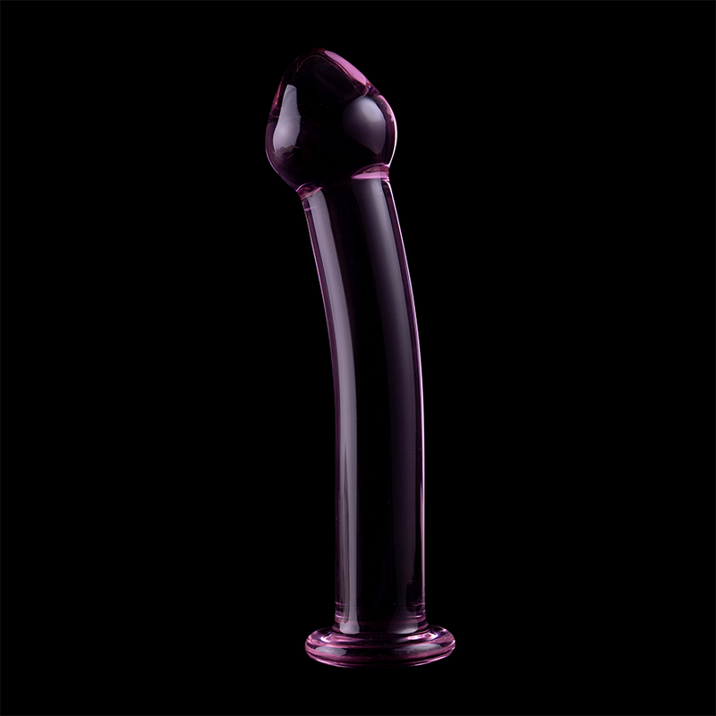 SERIE NEBULA DE IBIZA - MODELO 11 DILDO CRISTAL BOROSILICATO TRANSPARENTE 16 CM -O- 3 CM