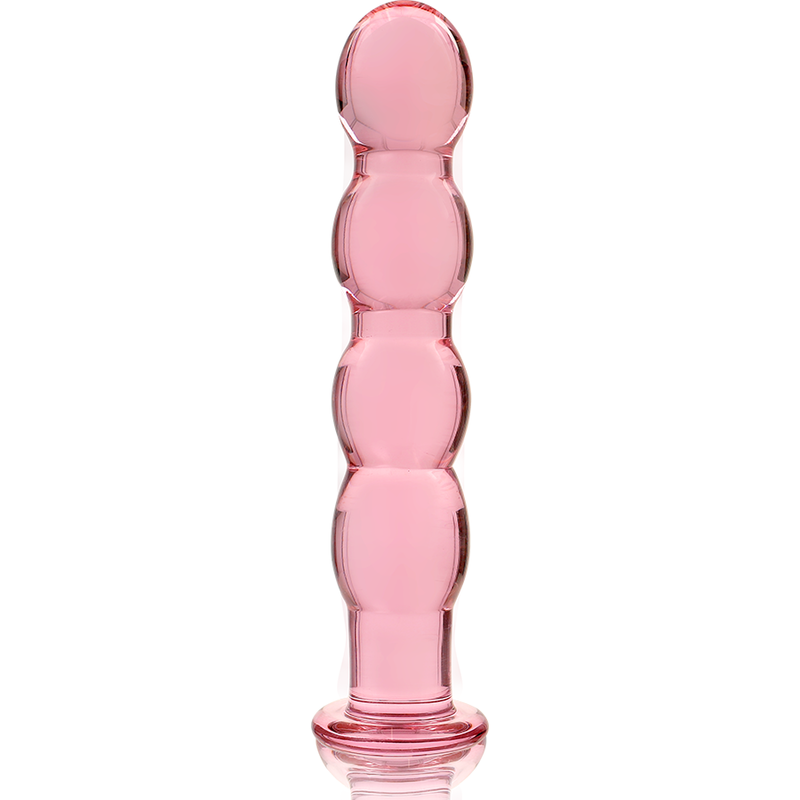 SÉRIE NEBULA PAR IBIZA - MODÈLE 10 GODE EN VERRE BOROSILICATE TRANSPARENT 16,5 CM -O- 3,5 CM