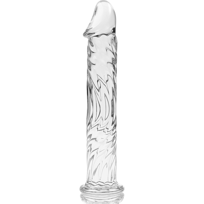 SERIE NEBULA DE IBIZA - MODELO 12 DILDO CRISTAL BOROSILICATO TRANSPARENTE 17 CM -O- 3,5 CM