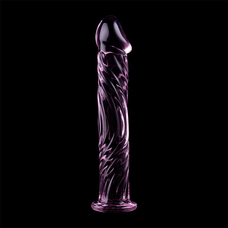 SERIE NEBULA DE IBIZA - MODELO 12 DILDO CRISTAL BOROSILICATO TRANSPARENTE 17 CM -O- 3,5 CM