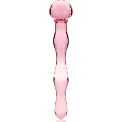 SÉRIE NEBULA PAR IBIZA - MODÈLE 13 GODE EN VERRE BOROSILICATE TRANSPARENT 18 CM -O- 3,5 CM