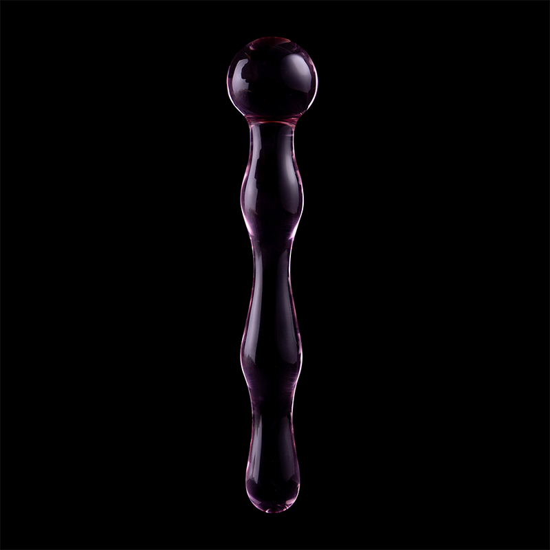 SÉRIE NEBULA PAR IBIZA - MODÈLE 13 GODE EN VERRE BOROSILICATE TRANSPARENT 18 CM -O- 3,5 CM