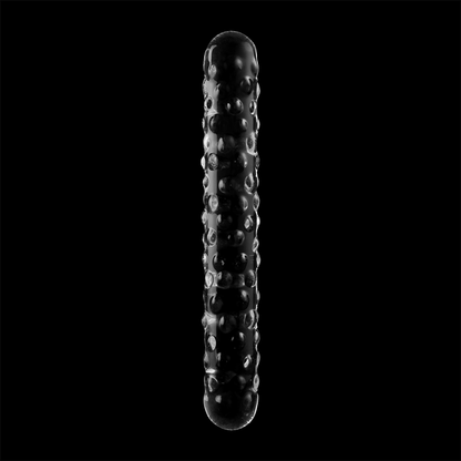 NEBULA SERIES BY IBIZA - MODEL 15 DILDO BOROSILICATE GLASS CLEAR 18.5 CM -O- 3 CM