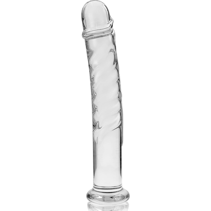 SERIE NEBULA DE IBIZA - MODELO 16 DILDO CRISTAL BOROSILICATO TRANSPARENTE 18,5 CM -O- 3 CM