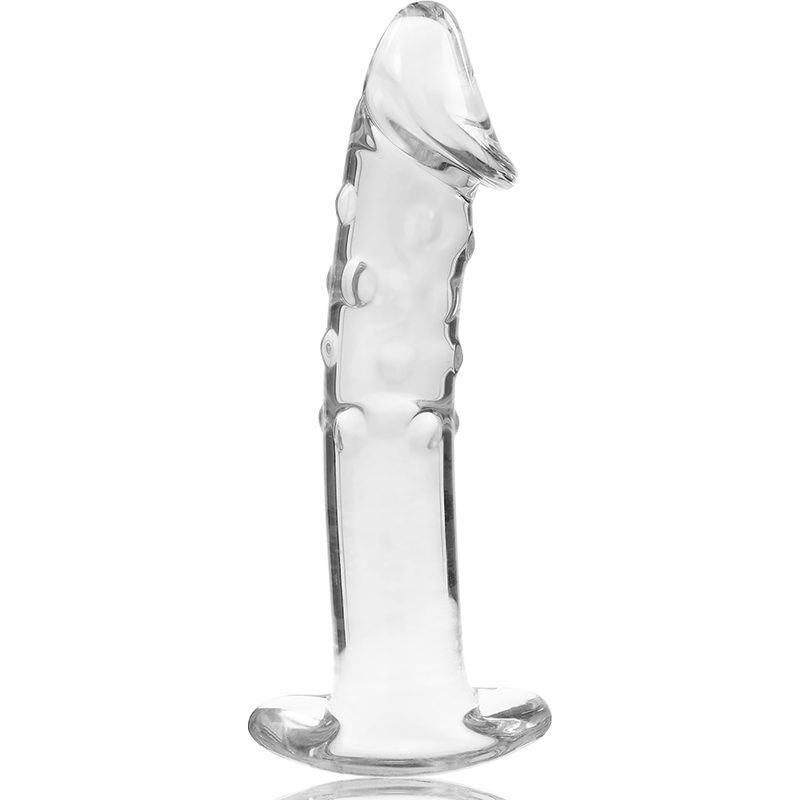 SÉRIE NEBULA PAR IBIZA - MODÈLE 19 GODE EN VERRE BOROSILICATE TRANSPARENT 18,5 CM -O- 4 CM