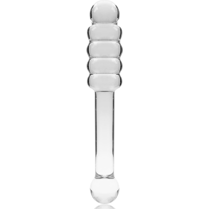 NEBULA SERIES BY IBIZA - MODEL 20 DILDO BOROSILICATE GLASS CLEAR 20.5 CM -O- 3 CM