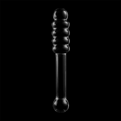 NEBULA SERIES BY IBIZA - MODEL 20 DILDO BOROSILICATE GLASS CLEAR 20.5 CM -O- 3 CM