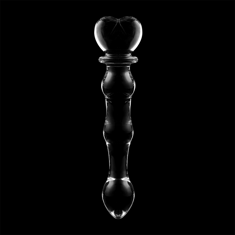 NEBULA SERIES BY IBIZA - MODEL 21 DILDO BOROSILICATE GLASS CLEAR 20.5 CM -O- 3.5 CM