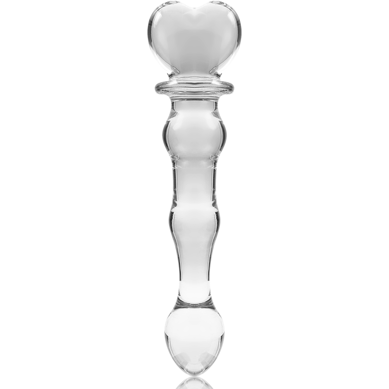 NEBULA SERIES BY IBIZA - MODEL 21 DILDO BOROSILICATE GLASS CLEAR 20.5 CM -O- 3.5 CM