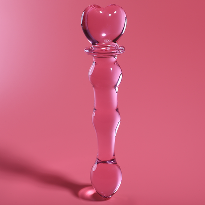 NEBULA SERIES BY IBIZA - MODEL 21 DILDO BOROSILICATE GLASS CLEAR 20.5 CM -O- 3.5 CM