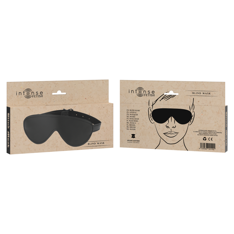 INTENSE - MASQUE FÉTICHISME EN CUIR VEGAN