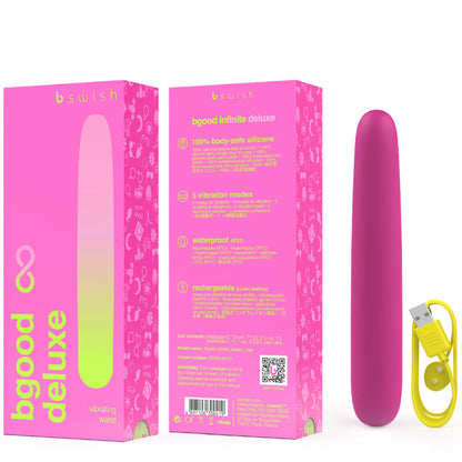 B SWISH - BGOOD INFINITE DELUXE RECHARGEABLE VIBRATOR PINK SILICONE