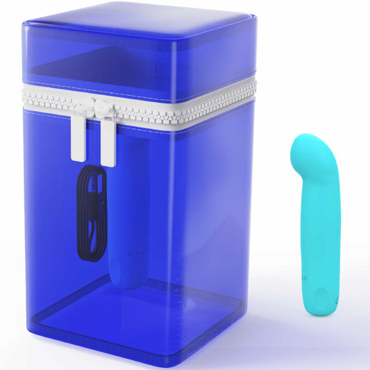 B SWISH - BCUTE CURVE INFINITE CLASSIC VIBRATEUR RECHARGEABLE EN SILICONE BLEU ÉDITION LIMITÉE