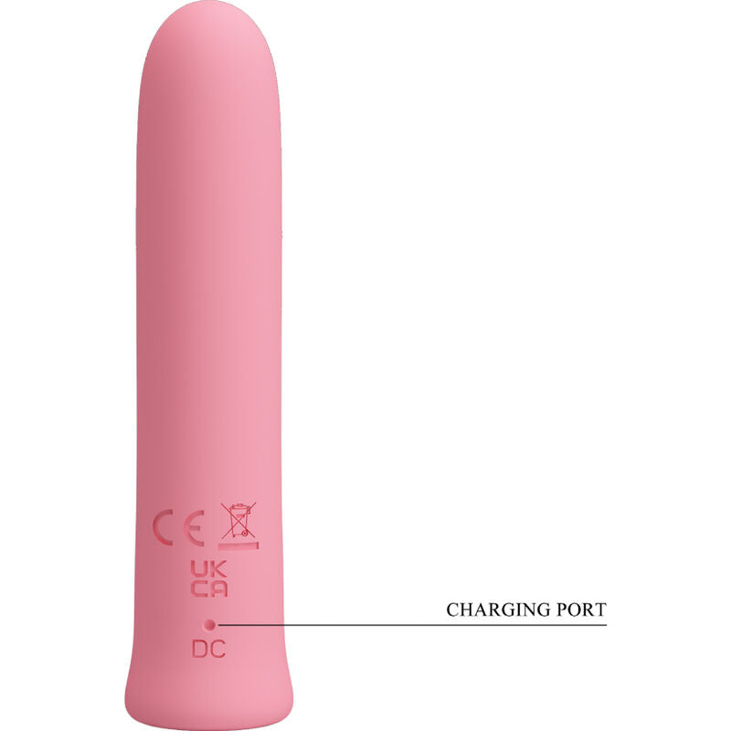 PRETTY LOVE - CURTIS MINI SUPER POWER VIBRATOR 12 PINK SILICONE VIBRATIONS