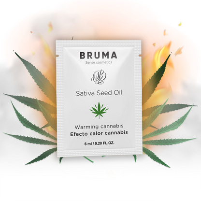 BRUMA - GEL GLISSANT À L'HUILE DE GRAINES DE SATIVA ARÔME CANNABIS CHAUFFANT 6 ML