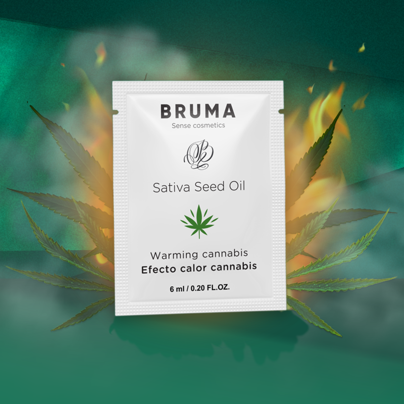 BRUMA - GEL GLISSANT À L'HUILE DE GRAINES DE SATIVA ARÔME CANNABIS CHAUFFANT 6 ML