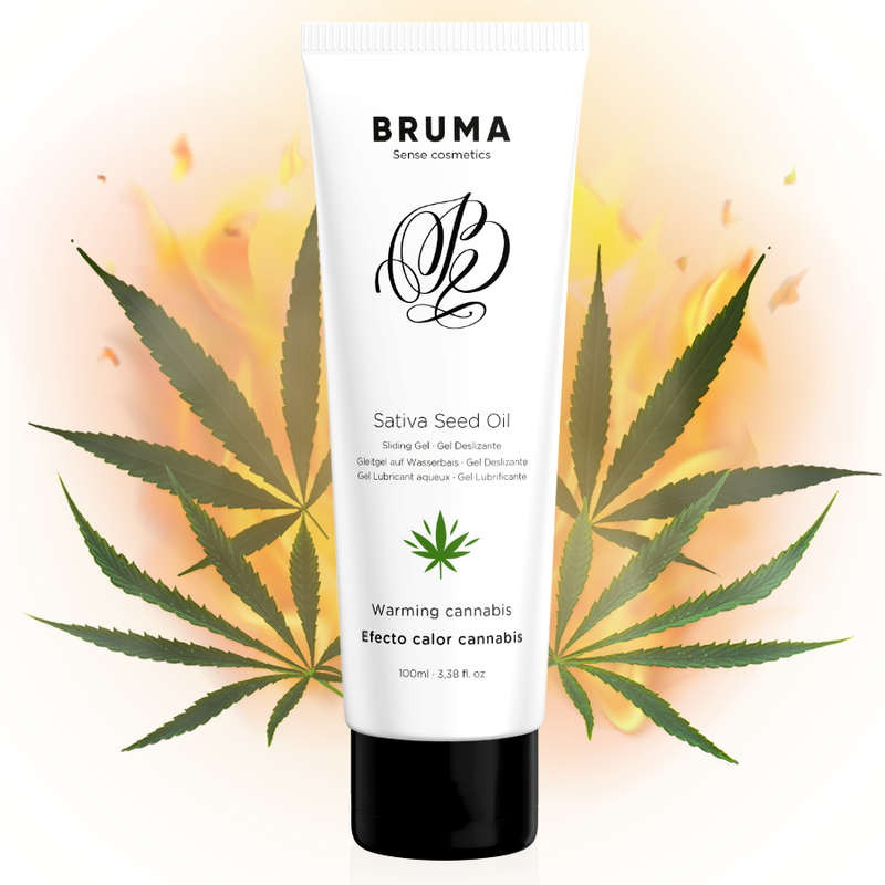 BRUMA - GEL GLISSANT À L'HUILE DE GRAINES DE SATIVA SAVEUR CANNABIS CHAUFFANTE 100 ML