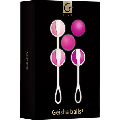 G-VIBE - SET 5 GEISHA BALLS3 PINK