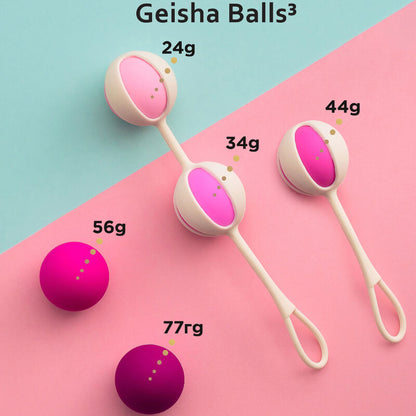 G-VIBE - SET 5 GEISHA BALLS3 PINK