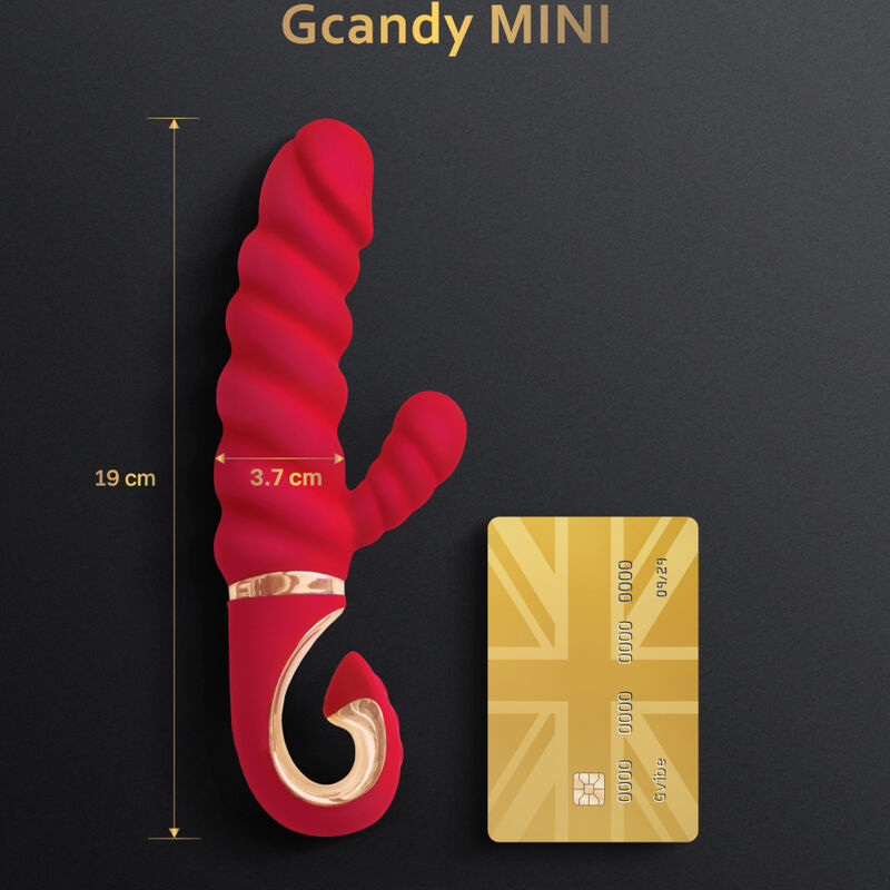 G-VIBE - MINI VIBRATEUR EN SILICONE ROUGE GCANDY