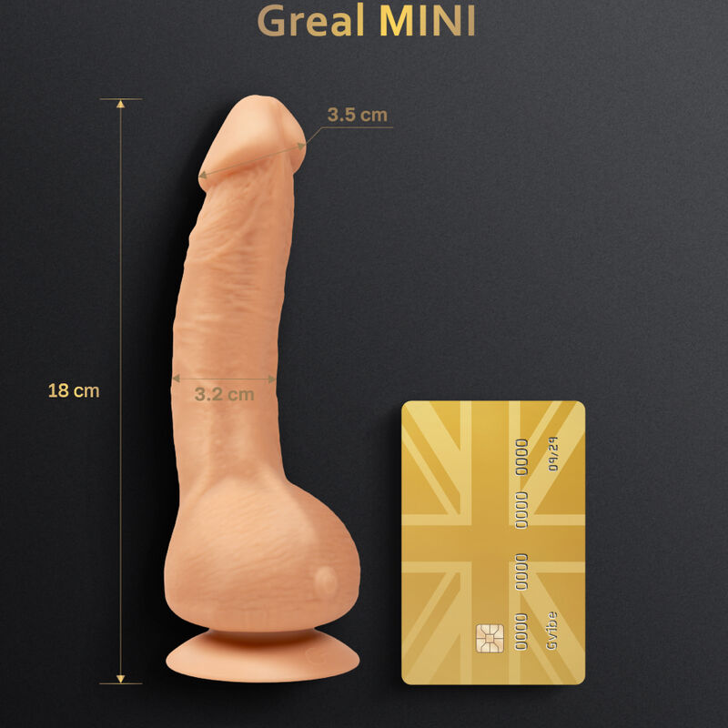 G-VIBE - GREAL MINI VIBRATEUR DILDO SILICONE NATUREL