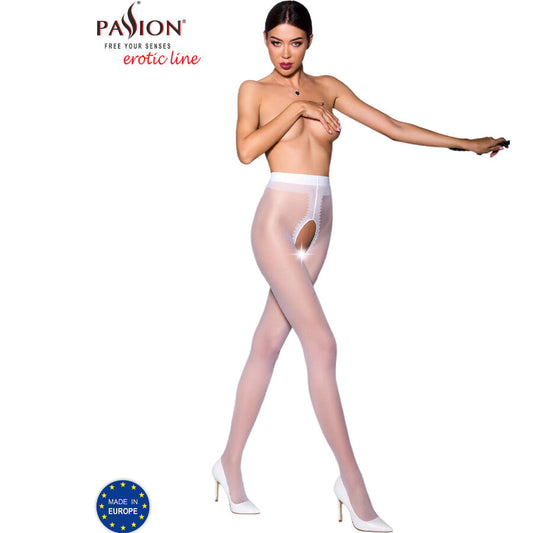 PASSION - COLLANTS TIOPEN 007 BLANC 1/2 20 DEN