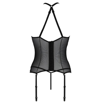 PASSION - CORSET SATARA LINEA EROTICA NEGRO S/M