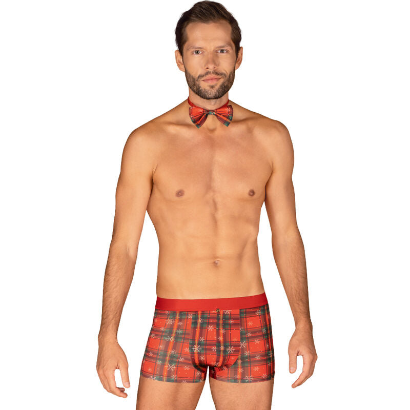 OBSESSIVE - MS MERRILO BOXER SHORTS & BOW TIE XXL/XXXL