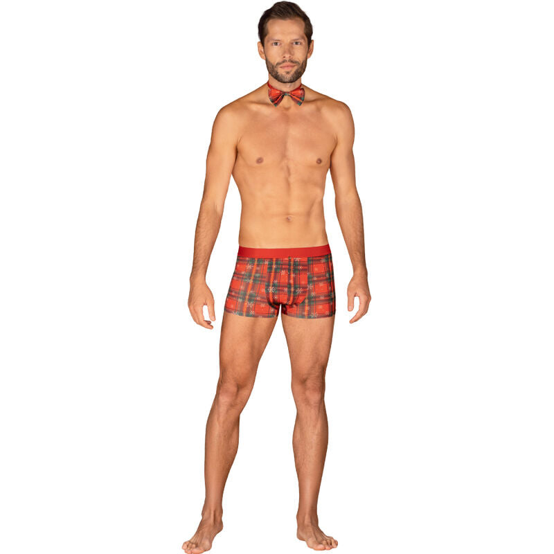 OBSESSIVE - MS MERRILO BOXER SHORTS & BOW TIE XXL/XXXL