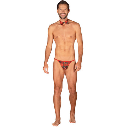 OBSESSIVE - MS MERRILO THONG & BOW TIE ONE SIZE