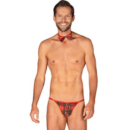 OBSESSIVE - MS MERRILO THONG & BOW TIE ONE SIZE