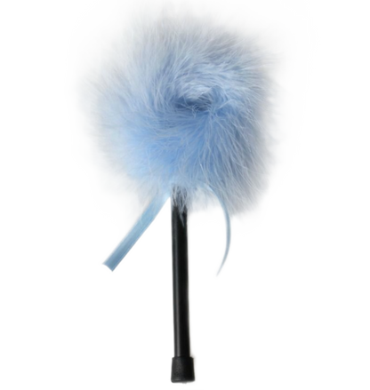 SECRETPLAY - LIGHT BLUE MARABOU DUSTER