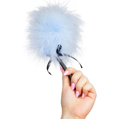 SECRETPLAY - LIGHT BLUE MARABOU DUSTER