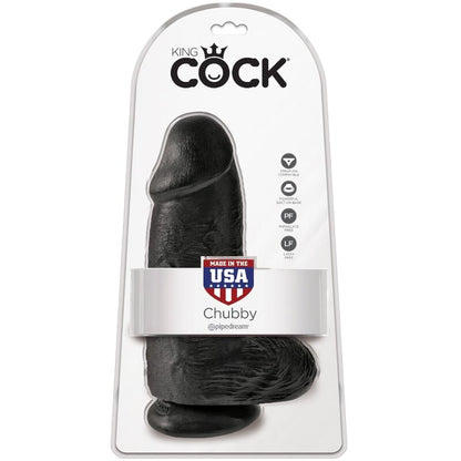 KING COCK - PENE REALISTA CHUBBY 23 CM NEGRO