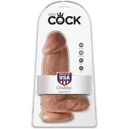 KING COCK - PENE REALISTA CHUBBY 23 CM CARAMELO