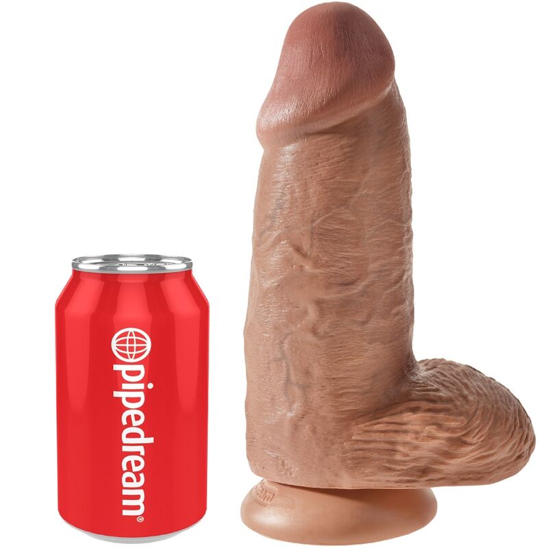 KING COCK - PENE REALISTA CHUBBY 23 CM CARAMELO