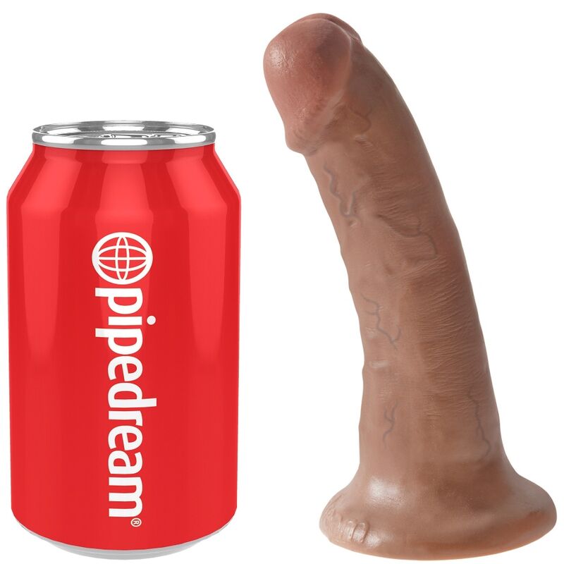 KING COCK - REALISTIC PENIS 15 CM CARAMEL