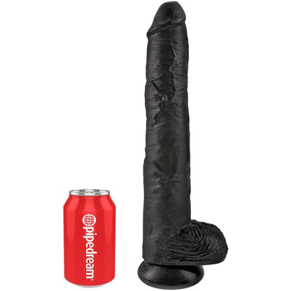 KING COCK - PENE REALISTA CON BOLAS 30,5 CM NEGRO