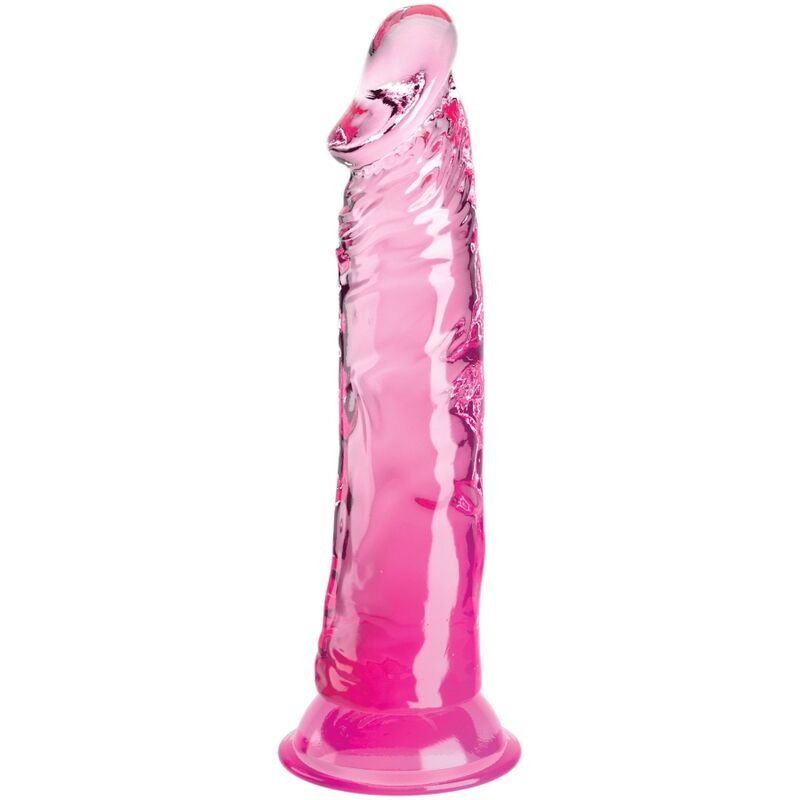 KING COCK - PÉNIS RÉALISTE TRANSPARENT 19,7 CM ROSE