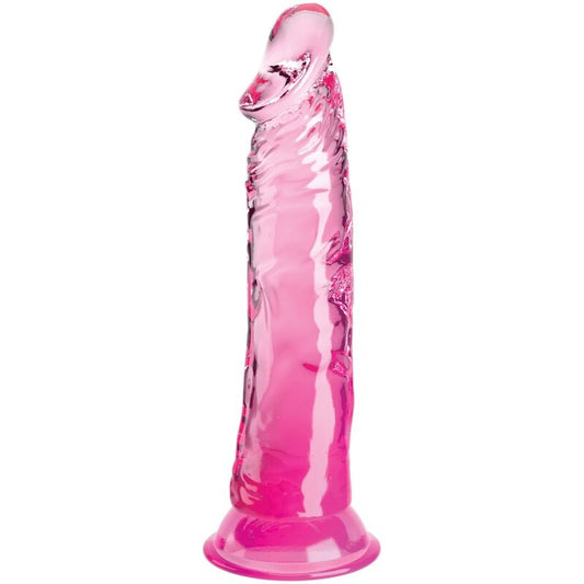 KING COCK - PENE REALISTA TRANSPARENTE 19,7 CM ROSA