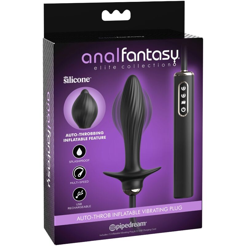 ANAL FANTASY ELITE COLLECTION - INFLATABLE PLUG & AUTO-THROB VIBRATOR