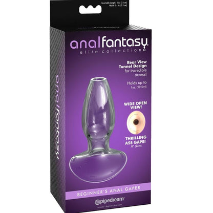 ANAL FANTASY ELITE COLLECTION - ANAL GAPER DILATOR FOR BEGINNERS CRYSTAL SIZE S