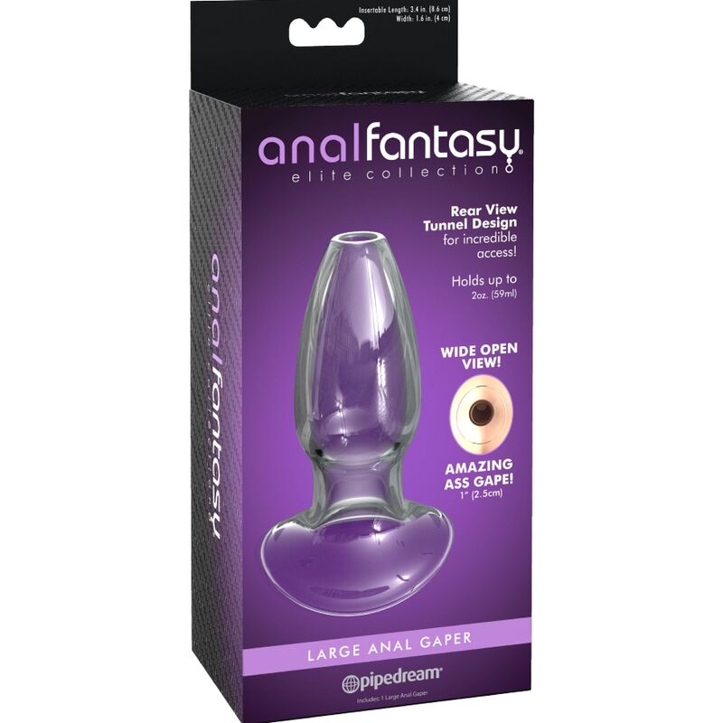 COLECCIÓN ANAL FANTASY ELITE - DILATADOR ANAL GAPER DE CRISTAL TALLA M