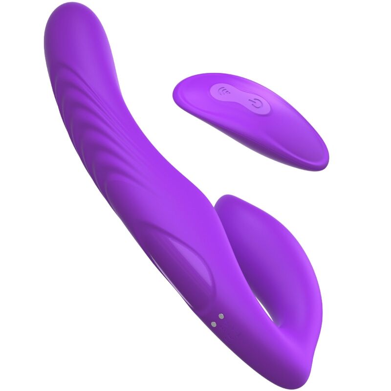 FANTASY FOR HER - VIBRATEUR DOUBLE PÉNÉTRATION TÉLÉCOMMANDE 9 NIVEAUX VIOLETTES