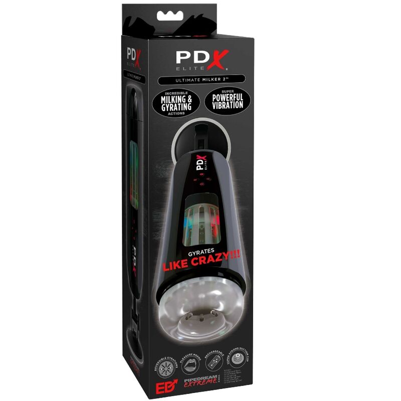 PDX ELITE - STROKER ULTIMATE MILKER 2 GIRATORIO Y VIBRADOR